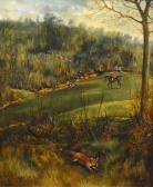 WHEELER Jnr. Alfred 1851-1932,Hunting scene,Gilding's GB 2020-02-18