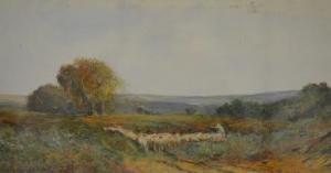 WHEELER John Frederick 1875-1930,A shepherd with flock in a moorland ,Fieldings Auctioneers Limited 2015-10-06