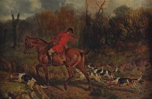 WHEELER John Frederick 1875-1930,Huntsman and Hounds in a Wooded Lands,Simon Chorley Art & Antiques 2014-07-24