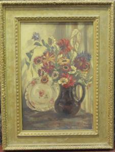 WHEELER Muriel 1888-1979,Still Life of Flowers in a Jug,1951,Tooveys Auction GB 2022-01-18