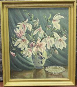 WHEELER Muriel 1888-1979,Still Life of Orchids in a Jug,1961,Tooveys Auction GB 2022-01-18