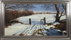 WHEELER ROBERT 1922-1996,Entrance to a snow-covered field,Eldred's US 2015-11-19