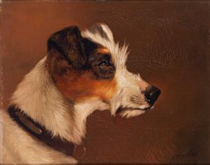 WHEELER Snr. John Alfred 1821-1903,Head of a Jack Russell Terrier,1896,William Doyle US 2024-04-16