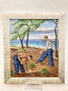 WHEELER Stewart 1906-1975,Men Planting,Sloans & Kenyon US 2023-07-27