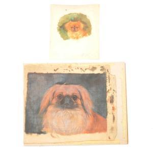 WHEELER Walter Herbert 1868-1960,Pekinese Fou Wen Fou, dog portrait,Gilding's GB 2022-07-19