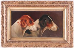 WHEELER Walter Herbert,profile study of a pair of hounds,1903,Dawson's Auctioneers 2021-09-30
