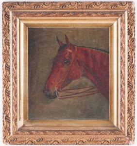 WHEELER Walter Herbert 1868-1960,study of a horse's head,1903,Dawson's Auctioneers GB 2021-09-30