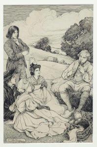 WHEELHOUSE Mary V. 1867-1947,Musical interlude during country picnic,Rosebery's GB 2020-06-04