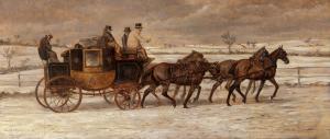WHEELWRIGHT William Henry 1858-1897,Coaching scene in Winter,Bonhams GB 2022-11-22
