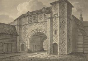 WHICHELO C. John Mayle 1784-1865,St Saviour\’s Gate, Bermondsey Abbey,1804,Rosebery's GB 2020-09-23