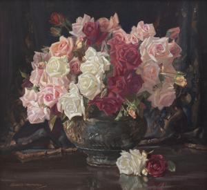 WHINNEN George 1891-1950,Roses,Leonard Joel AU 2019-06-04
