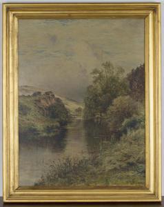WHIPPLE John Adams 1823-1891,View along a River,Tooveys Auction GB 2021-02-03