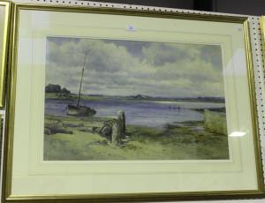 WHISHAW Alexander Y 1870-1946,View across an Estuary,1898,Tooveys Auction GB 2018-12-28