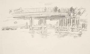 WHISTLER James Abbot McNeill 1834-1903,Old Battersea Bridge, from: Notes,1879,Christie's 2011-09-21