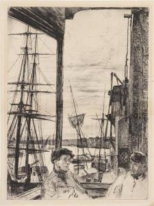 WHISTLER James Abbot McNeill 1834-1903,Rotherhithe,Hindman US 2014-05-15