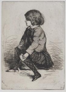 WHISTLER James Abbot McNeill 1834-1903,Seymour, Seated,1859,Woolley & Wallis GB 2013-03-13