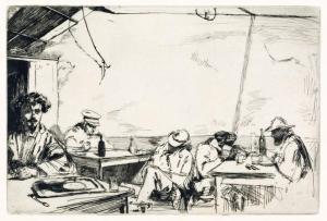 WHISTLER James Abbot McNeill 1834-1903,Soupe à Trois Sous,1859,Swann Galleries US 2024-04-18