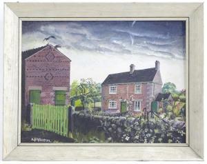 WHISTON ALICE,An English cottage in a landscape,20th century,Claydon Auctioneers UK 2021-04-08