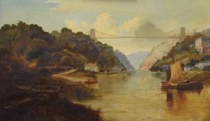 WHITBY W.R,The Avon Gorge with Clifton Suspension Bridge,19th Century,Clevedon Salerooms 2020-03-12