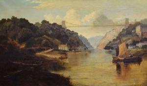 WHITBY W.R,The Avon Gorge with Clifton Suspension Bridge,19th Century,Clevedon Salerooms 2019-03-07