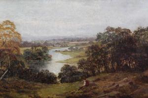 WHITBY W.R 1800-1800,The River Trent from Castle Donington Park,1892,Reeman Dansie GB 2020-08-11