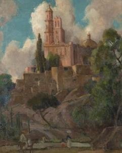 WHITE ALVIN ALEXANDER,Cathedral at Taxco,John Moran Auctioneers US 2017-01-24