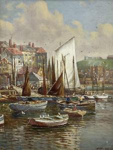 WHITE Arthur 1865-1953,Whitby Harbour,David Duggleby Limited GB 2023-02-11