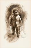 WHITE Charles Wilbert 1918-1979,Little Boy Walking (Child Walking),1966,Swann Galleries 2020-12-10