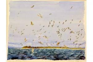WHITE CHRISTOPHER,Terns Over Blakeney Point,1990,Keys GB 2015-05-08