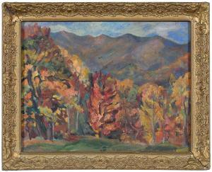 WHITE Elizabeth 1893-1976,Late Autumn,1917,Brunk Auctions US 2023-11-18