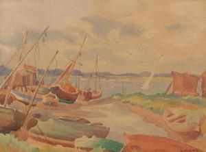 WHITE Ethelbert 1891-1972,Boats at Aldeburgh,Bonhams GB 2024-03-14