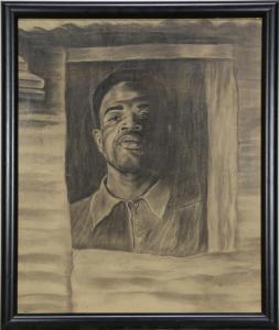 WHITE Eugene,Untitled (Portrait of a Man in a Square),1967,Clars Auction Gallery 2018-10-14