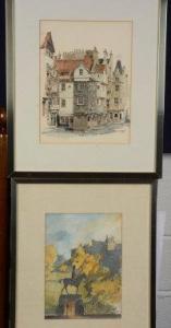 WHITE Frank,Evening Edinburgh Castle,1985,Shapes Auctioneers & Valuers GB 2014-01-31
