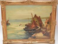 white george,Dutch Seascape / harbor scene,1899,Hood Bill & Sons US 2016-05-03