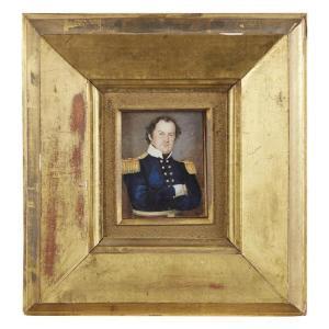 WHITE John Blake,Portrait miniature of General Alexander Macomb (17,1834,Freeman 2018-04-25