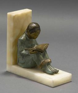 WHITE Mabel H 1900-1900,Chinese girl reading,Eldred's US 2016-06-23