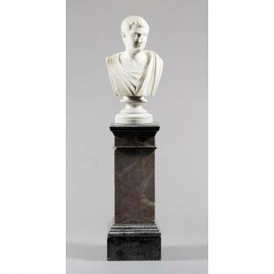 WHITE Nat 1900-1900,marble bust of a Roman gentleman, by Andreoni, Ita,Sotheby's GB 2003-07-15