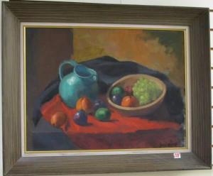 WHITE PAUL M,Still life with pitcher and bowl with fruit,20th century,O'Gallerie US 2007-04-30