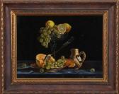 WHITE Robert 1645-1703,Tabletop still life with grapes and citrus frui,Alderfer Auction & Appraisal 2007-09-07