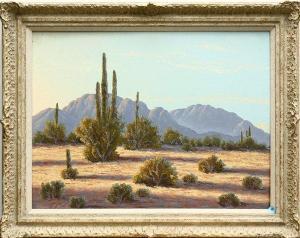 WHITE Russell E 1921-1987,Desert Landscape at Sunrise,Clars Auction Gallery US 2009-06-06