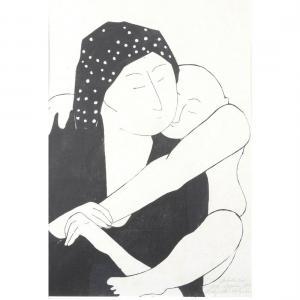 WHITE STEPHEN 1939,Lady with a Baby,1974,MICHAANS'S AUCTIONS US 2023-04-14