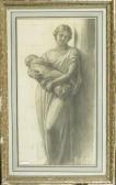 WHITE Thomas Gilbert 1877-1939,Mutter mit Kind.,Galerie Koller CH 2005-08-08