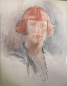 WHITE Thomas Gilbert 1877-1939,Portrait de femme,1922,Etienne de Baecque FR 2021-09-27