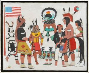 WHITEBEAD Baida,Theme Indian No. 4,1965,Ro Gallery US 2011-05-17
