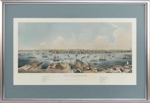 WHITEFIELD Edwin 1816-1892,VIEW OF BOSTON IN 1848,Eldred's US 2019-11-07