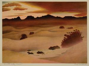 WHITEHEAD Buell 1919-1993,Death Valley Sunset,1946,Neal Auction Company US 2018-11-18