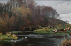 WHITEHEAD Frederick William 1853-1938,A Stream Unfailing in the Summer Drough,1897,Woolley & Wallis 2024-03-06