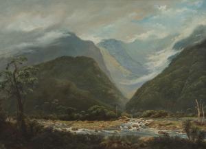 WHITEHEAD Isaac 1819-1881,Milford Sound,1878,Leonard Joel AU 2019-11-26