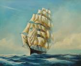 WHITEHEAD Michael 1941,Clipper in Full Sail,1978,David Duggleby Limited GB 2021-10-02