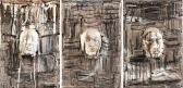 WHITEHEAD Michael 1941,Faces,Simpson Galleries US 2017-06-10